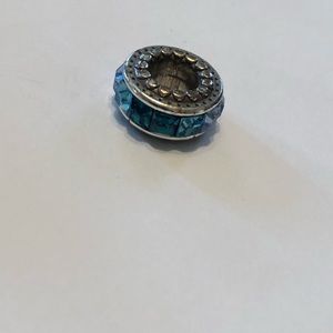 Brighton Blue stone spacer bead